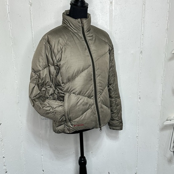 Columbia  Puffer Jacket Womens M Titanium Tech Down Insulated Interchange Bronze - Picture 1 of 10